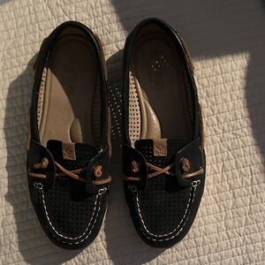 Black and Tan Loafers SPERRY